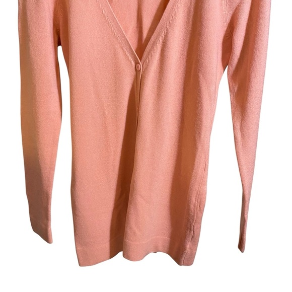 East 5th Women's Sweater Cardigan Deep V-Neck Button Down Soft Pink Size S - Picture 3 of 10